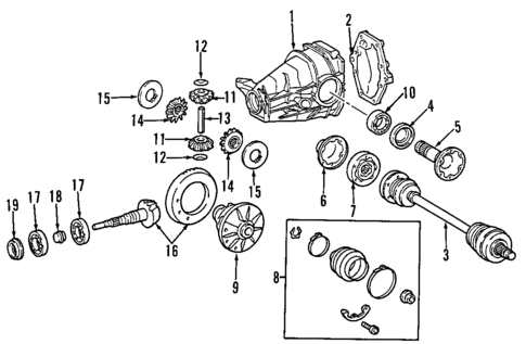 Drive Axles for 2004 Mercedes-Benz E 55 AMG&reg; #0