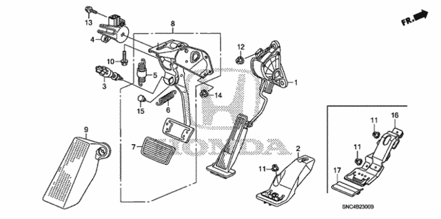 Pedal for 2007 Honda Civic #0