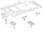7434804030B0 - Body: Sun Visor Holder for Toyota Image