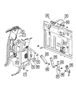 5JY301L8AD - Interior Trim: Front Outer Seat Belt, Right for Mopar Image