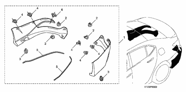 Rear Underbody Spoiler for 2019 Acura TLX #0