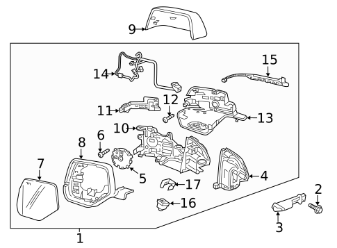 Mirrors for 2022 Chevrolet Traverse #0