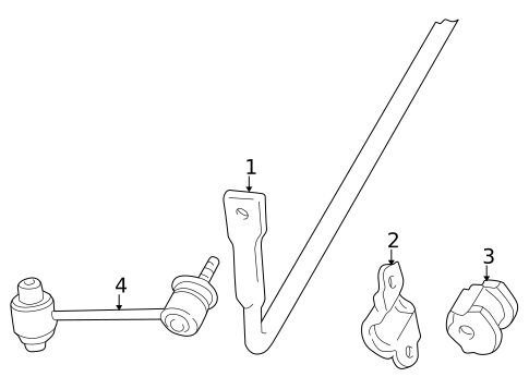 Stabilizer Bar & Components for 2005 Mitsubishi Outlander #1