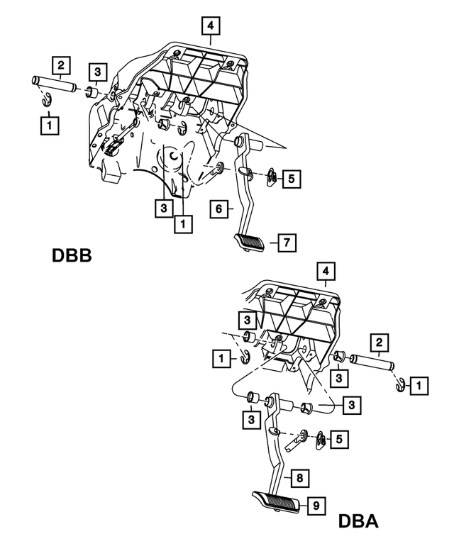 52010318AA - Brakes: Pedal Pivot Shaft for Mopar Image image