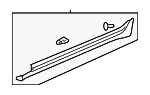 25857765 - Body: Rocker Molding for Cadillac: CTS Image