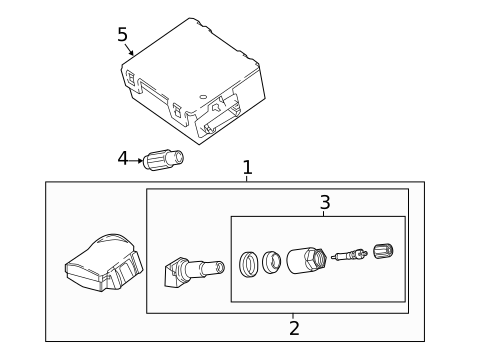 Tire Pressure Monitor Components for 2023 Land Rover Discovery #0