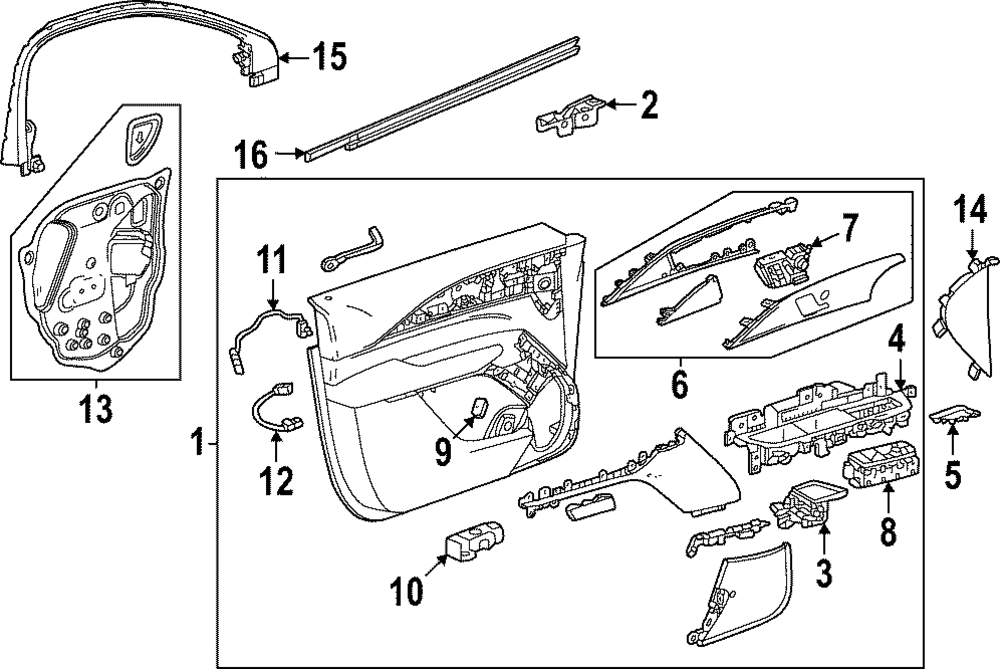 LERURE SheerA-lineonepiece マスタード 2024-2025 Cadillac LYRIQ Interior Lamp 85666166 | OEM Parts