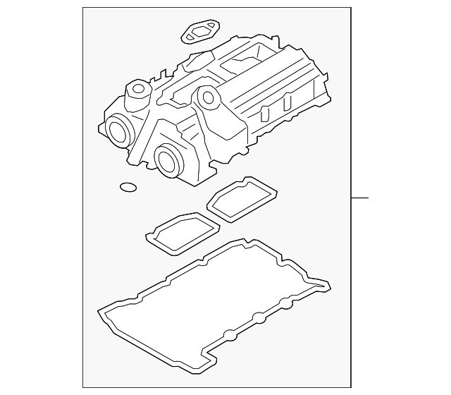 URO Parts Valve Cover Gasket Set #11127588418 | For Select 2012-2018 BMW Models - Airtight Oil Seal Replacement