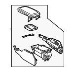 5881030C22A2 - Body: Console Assembly for Lexus: GS450h, GS460 Image
