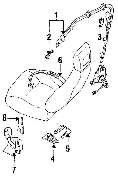 Passive Restraints for 1994 Subaru Loyale #0