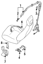 64165GA540 - Electrical: Rail Assembly for Subaru: Loyale Image