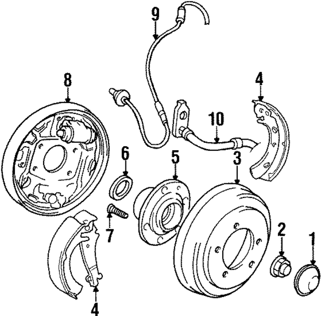 5012334AA - Brakes: Rear Shoes for Mopar Image