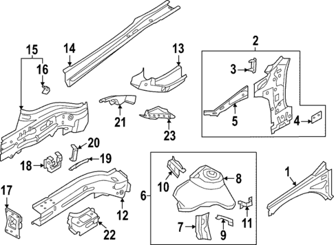 Structural Components & Rails for 2025 Volkswagen GTI #0