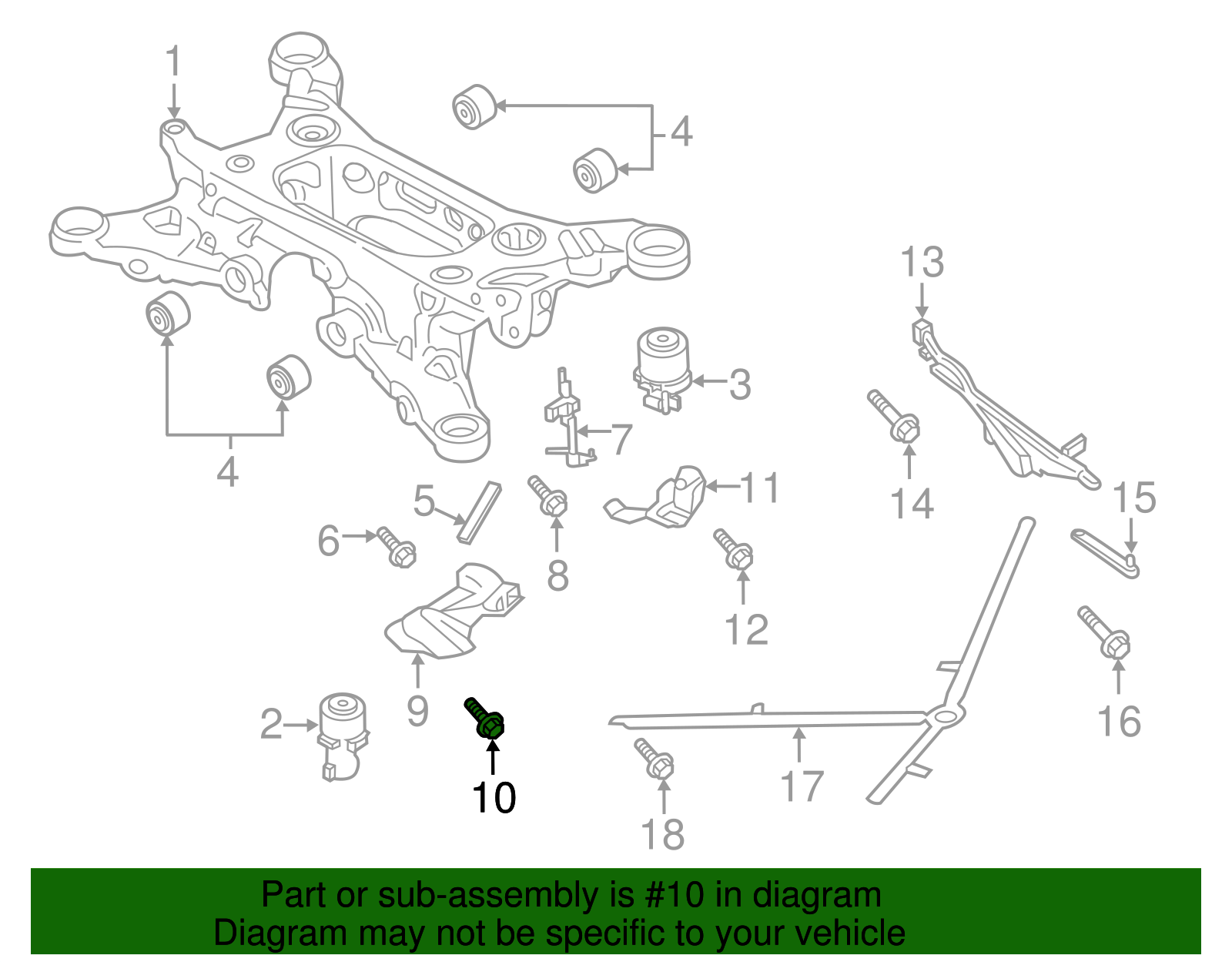 Window Regulator Upper Bolt - Porsche (N-103-352-06)