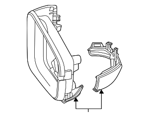 76203TGVA01ZG - : Mirror Housing for Acura Image
