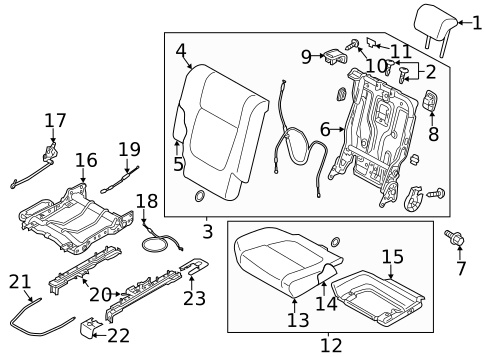 Second Row Seats for 2014 Mitsubishi Outlander #1