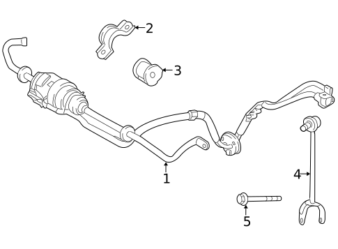 Stabilizer Bar & Components for 2009 Lexus LS600h #3