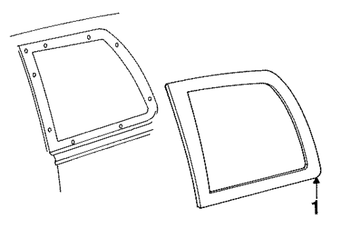 Glass & Hardware for 1990 Mercury Cougar #0