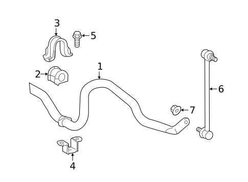 Stabilizer Bar & Components for 2021 Lexus RX350L #0