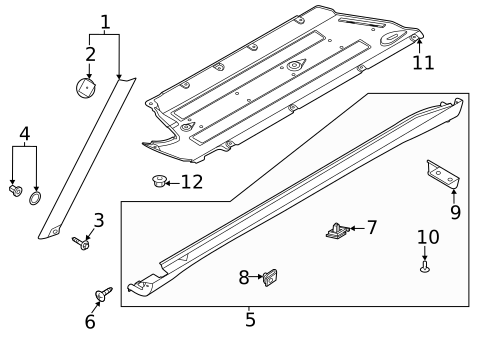 Exterior Trim - Pillars for 2025 Kia Soul #0