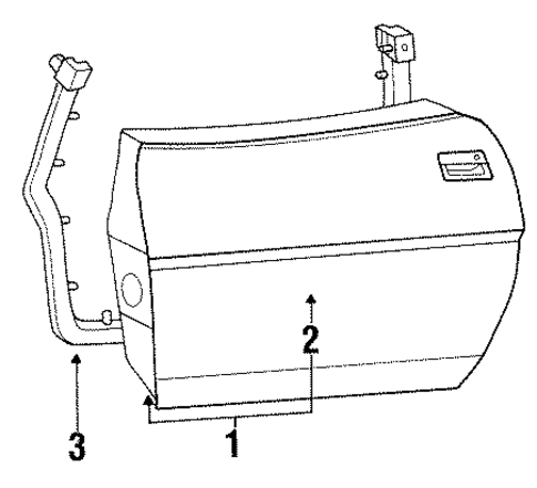 Door & Components for 1987 Chevrolet Corvette #0
