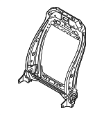 LX6Z99613A38D - Body: Seat Back Frame for Ford Image