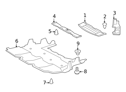 Splash Shields for 2013 Lexus LS460 #0