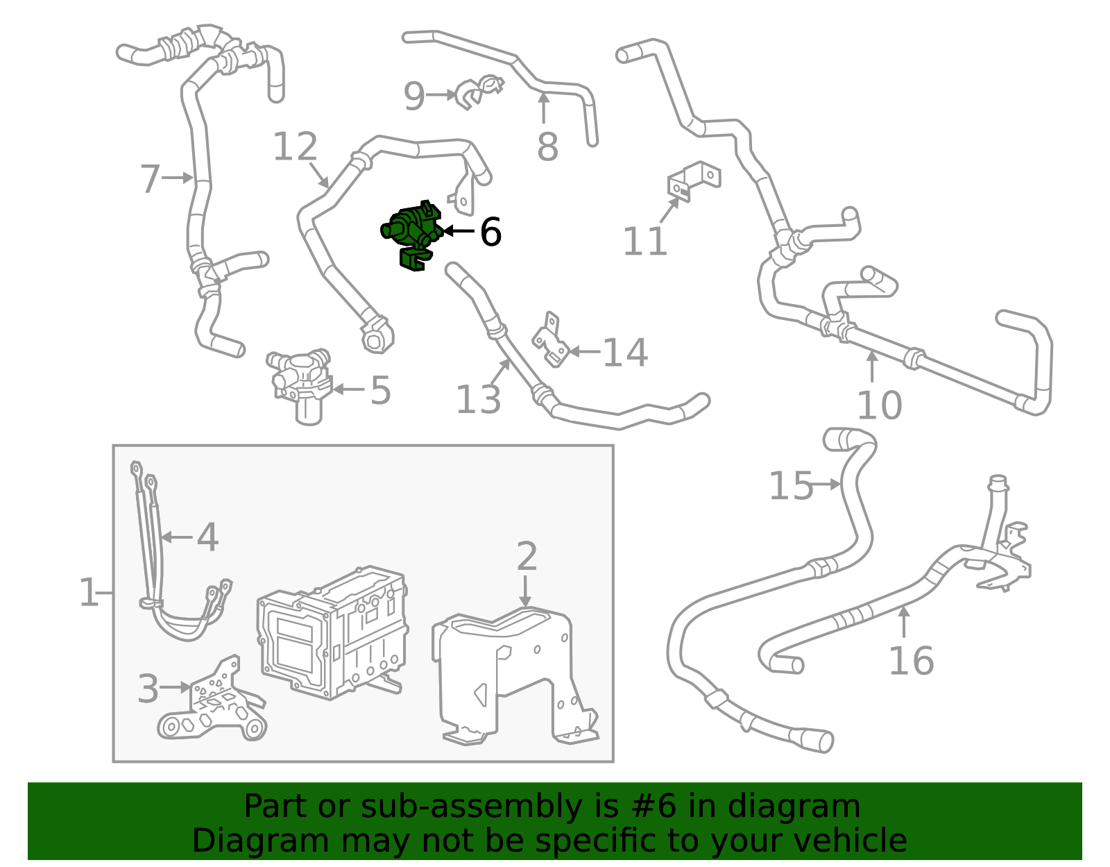 2016-2019 Chevrolet Volt Heater Coolant Pump 23353644 | Shop Matick ...