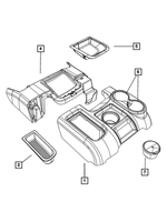 1EB18DK2AB - Interior Trim: Floor Console for Dodge: Ram 2500, Ram 3500 | Ram: 1500, 2500, 3500 Image