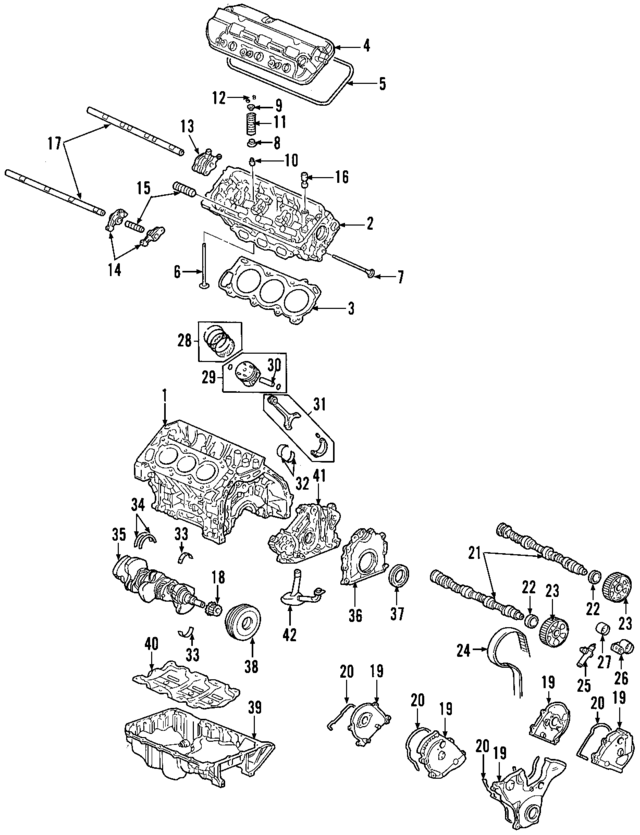 11000R70A01 - : Engine Short Block for Honda Image