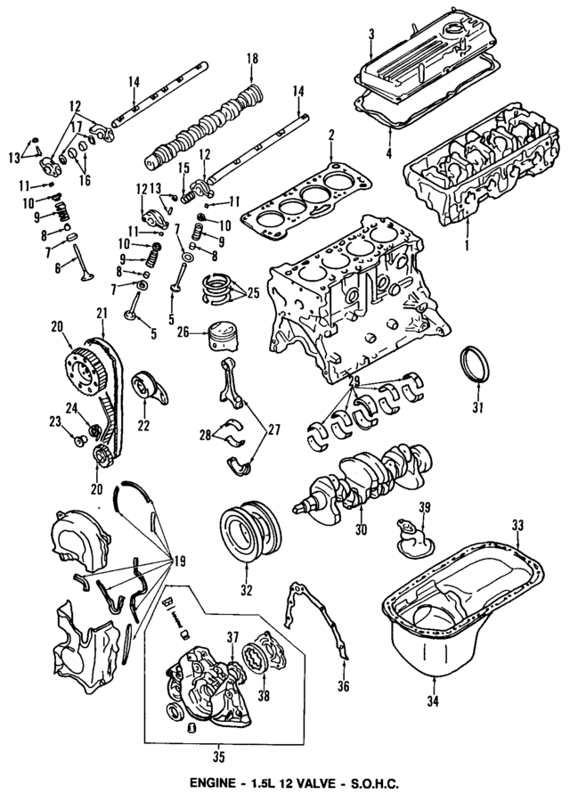 MD191947 - Engine: Engine Timing Cover Gasket for Mopar Image