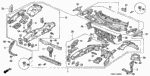 60812SL0300ZZ - Body/Air Conditioning: EXTENSION, R. RADIATOR SUPPORT(LOWER) for Acura Image