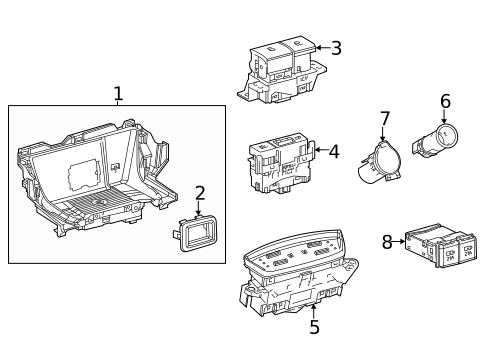 Parking Brake for 2024 Toyota Venza #0