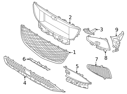 Grille for 2025 Genesis GV80 Coupe #0