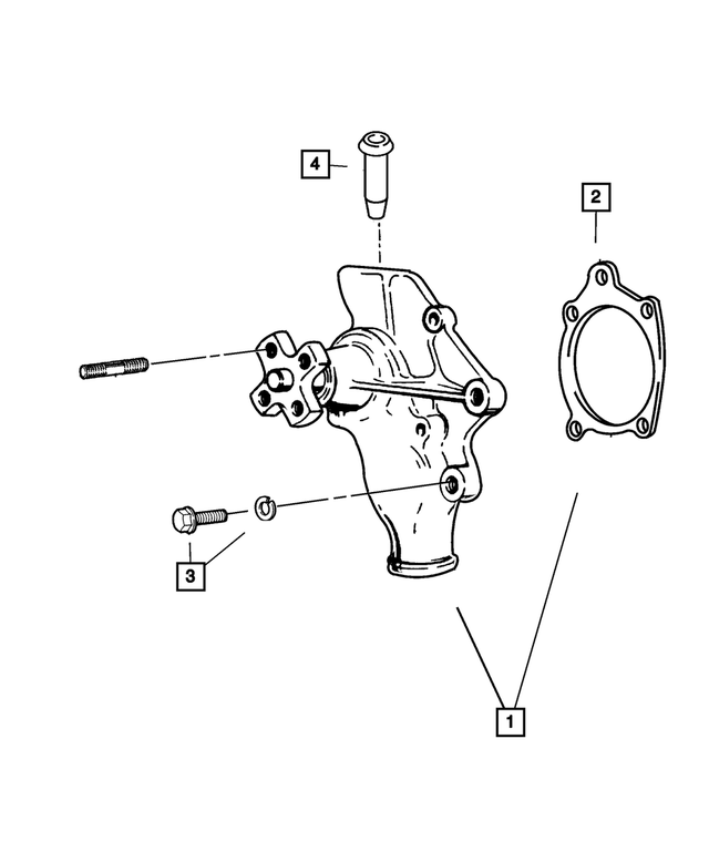 68382492AA - : Water Pump Package for Mopar Image