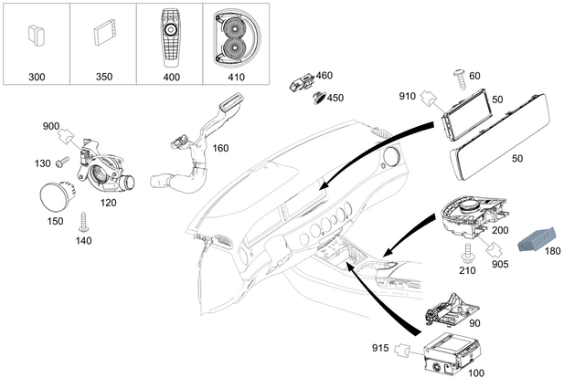 2225450500 - Electrical System: Holder for Mercedes-Benz Image image