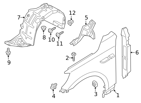 Fender & Components for 2015 Kia K900 #0