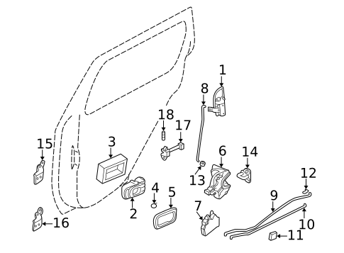 Rear Door for 2002 Nissan Pathfinder #1