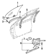 10414630 - Body: Window Regulator for Chevrolet: Lumina, Monte Carlo Image