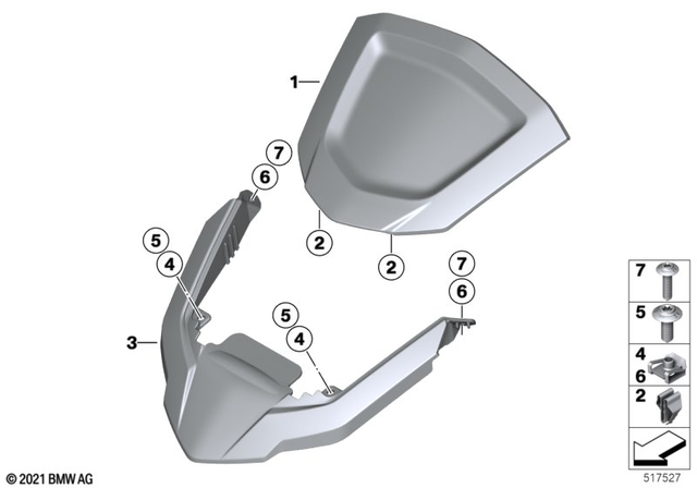 46631540840 - Frame and Mounting Parts: Trim Storage Compartment Mobile Phone -  for BMW-Motorrad Image