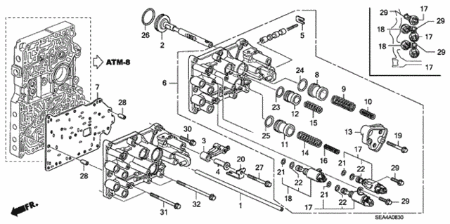 AT Servo Body for 2006 Acura TSX #0