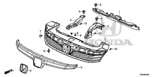 Front Grill (1) for 2012 Honda Civic #0
