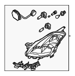 26060JA00B - Electrical: Headlamp Assembly for Nissan Image