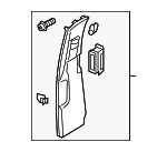 7P6867239AJEBB - Body: Door Pillar Post Trim Set for Volkswagen: Touareg Image