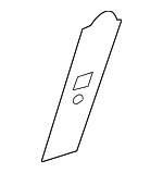 15214078 - Body: Seat Belt Cover for Cadillac: Escalade, Escalade ESV, Escalade EXT | Chevrolet: Avalanche, Silverado 1500, Silverado 2500 HD, Silverado 3500 HD, Suburban 1500, Suburban 2500, Tahoe | GMC: Sierra 1500, Sierra 2500 HD, Sierra 3500 HD, Yukon, Yukon XL 1500, Yukon XL 2500 Image