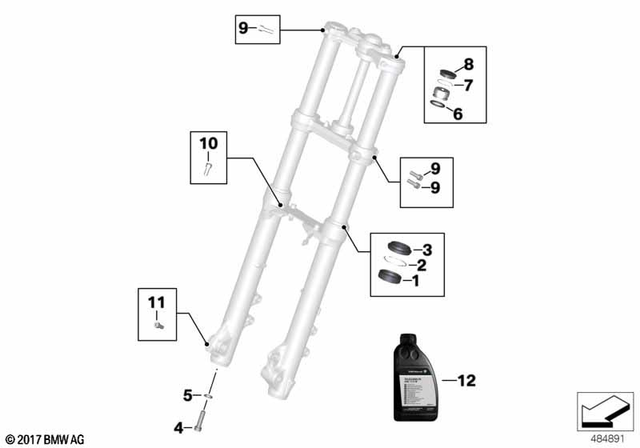 31427666225 - Service and Scope of Repair Work: Gasket Ring -  for BMW-Motorrad Image