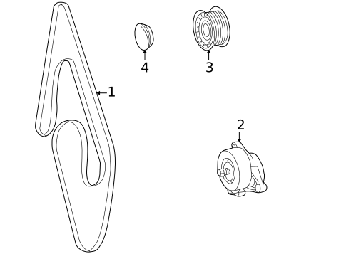 Belts & Pulleys for 1998 Mercedes-Benz CLK320 #0