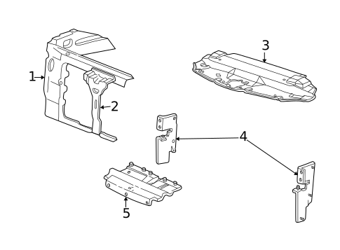 Radiator Support for 2001 Ford Expedition #0