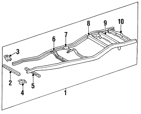 Frame & Components for 1993 Toyota 4Runner #1