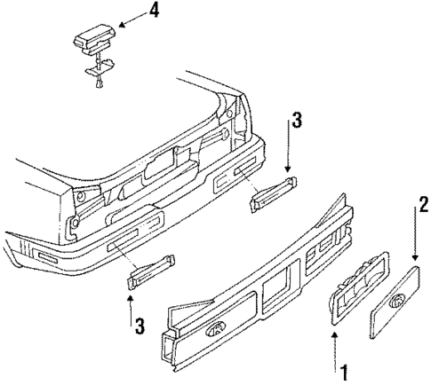 High Mount Lamps for 1991 Buick Riviera #0